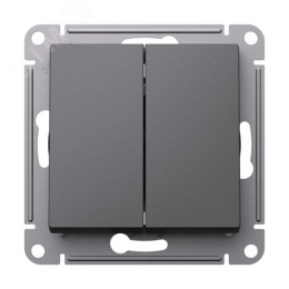 Выключатель AtlasDesign ATN001451 2кл, базальт, механизм