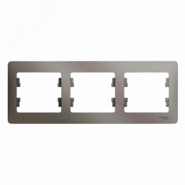 Рамка GLOSSA GSL001203 3поста платина
