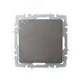 Переключатель IEK BRITE 1кл сталь