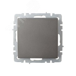 Переключатель IEK BRITE 1кл сталь