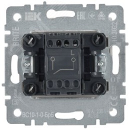 Выключатель IEK BRITE 1кл белый