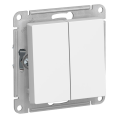 Переключатель AtlasDesign ATN000165 2кл, белый, механизм