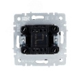 Переключатель IEK BRITE 1кл сталь