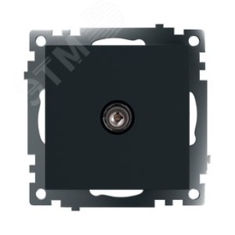Розетка TV STEKKER GLS00-7108-05 черная, (механизм) серия КАТРИН
