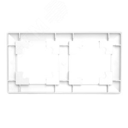 Рамка STEKKER PFR00-7002-03 2-я СЕРЕБРО пластик, серия КАТРИН