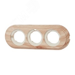 Рамка BIRONI BF1-630-13 3поста для откр. проводки Пластик Карельская сосна (ретро)