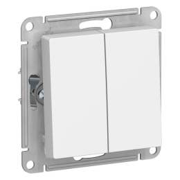 Выключатель AtlasDesign ATN000151 2кл, белый, механизм