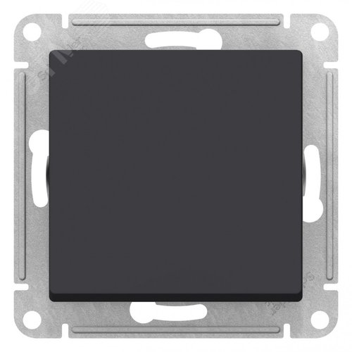 Переключатель AtlasDesign AQUA  ATN441061 1кл, карбон, механизм IP44