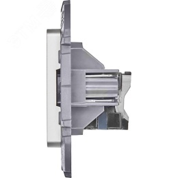 Розетка INSPIRIA 673832 RJ 45 кат 6 UTP алюминий