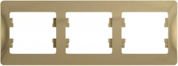 Рамка GLOSSA GSL000403 3поста титан