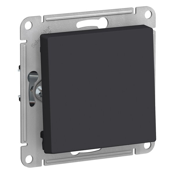 Выключатель AtlasDesign ATN001011 1кл, карбон, механизм
