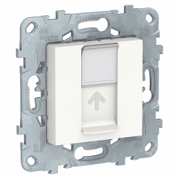 Розетка UNICA NU541118 RJ45 белая