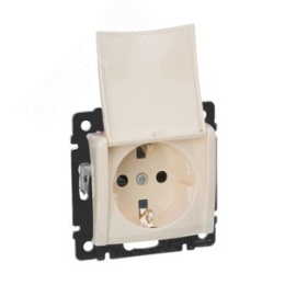 Legrand Valena 774322 Розетка 2к+3нем.ст. мех. сл.кость с крышкой