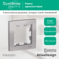 Рамка AtlasDesign ATN000301 1-ая алюминий