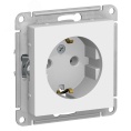 Розетка AtlasDesign ATN000143 c/з механизм, белая