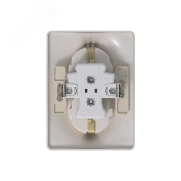 Розетка GLOSSA GSL001224 2-ая с/з платина