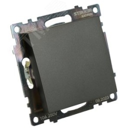 Выключатель STEKKER GLS10-7103-06 1кл графит, (механизм) серия КАТРИН
