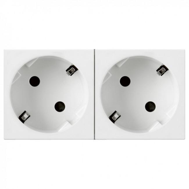 Розетка Legrand Mosaic 77252 2ная с/з 