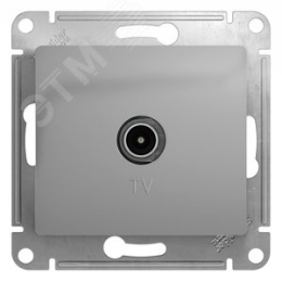 Розетка GLOSSA GSL000393 TV алюм.