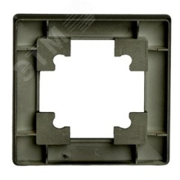 Рамка STEKKER PFR00-7001-05 1-я черная пластик, серия КАТРИН