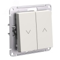 Выключатель AtlasDesign ATN000219 2кл жалюзи, бежевый, механизм