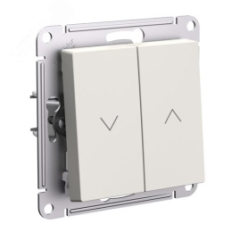 Выключатель AtlasDesign ATN000219 2кл жалюзи, бежевый, механизм