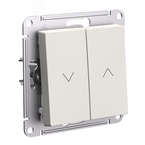Выключатель AtlasDesign ATN000219 2кл жалюзи, бежевый, механизм