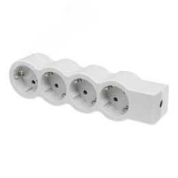 Удлинитель LEGRAND 694575 4-м 16А IP20 Стандарт 4х2P+E без кабеля бел./сер.
