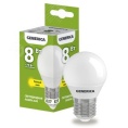 Лампа GENERICA LED8 8W E27 3000K шар матовый