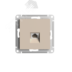 Розетка AtlasDesign ATN001283 RJ45 песочный, механизм