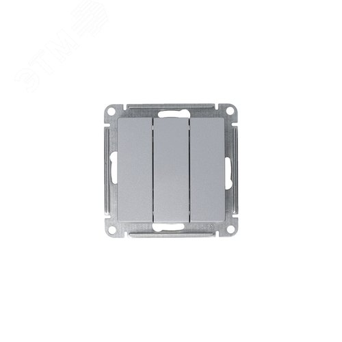 Выключатель AtlasDesign ATN000331 3кл, алюминий, механизм