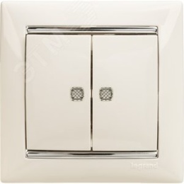 Legrand Valena 774428 выключатель 2кл с подсв. белый 