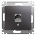 Розетка GLOSSA GSL001381 RJ45 графит