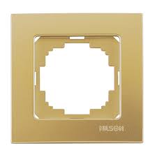 Рамка NILSON 24150091 СУ 1мест. золото