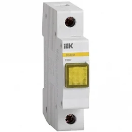 Лампа сигн. компакт. IEK ЛСК-47 желтая (LED) AC/DC