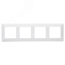 Legrand Valena-L 754004 рамка 4-поста белая