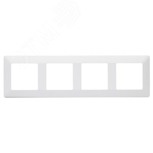 Legrand Valena-L 754004 рамка 4-поста белая