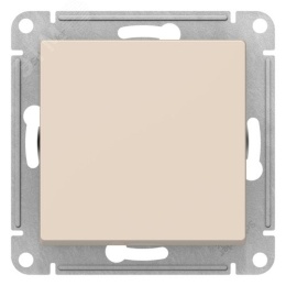 Выключатель AtlasDesign ATN000221 1кл, 2п бежевый, механизм