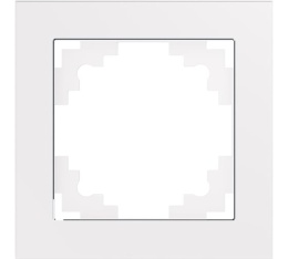 Рамка STEKKER GFR00-7001-01 1-я белая, серия КАТРИН