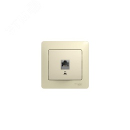 Розетка GLOSSA GSL000281 RJ45 бежевый