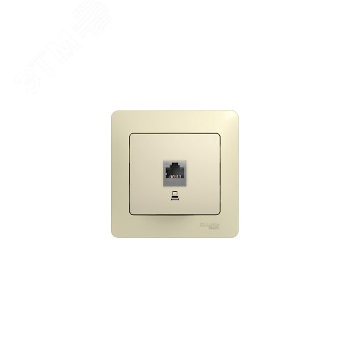 Розетка GLOSSA GSL000281 RJ45 бежевый