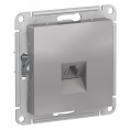 Розетка AtlasDesign ATN000381 RJ11, алюминий, механизм