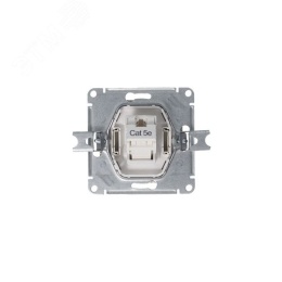 Розетка AtlasDesign ATN000383 RJ45, алюминий, механизм