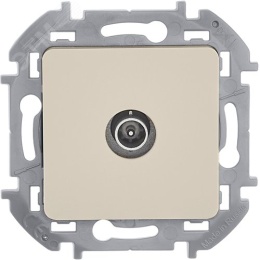 Розетка INSPIRIA 673861 TV проходная 14 дб 862 мг сл.кость