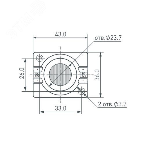 Драйвер ВКЛ 400W IP20 12V для LED