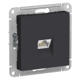 Розетка AtlasDesign ATN001086 RJ45 кат.6А карбон, механизм