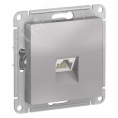 Розетка AtlasDesign ATN000383 RJ45, алюминий, механизм