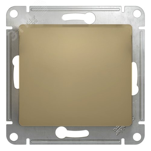 Выключатель GLOSSA GSL000411 1кл, механизм, титан