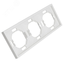 Рамка STEKKER PFR00-5003-01 3-я белый фарфор, серия ЭМИЛИ