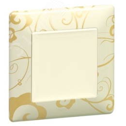 Legrand Valena-L 754111 рамка 1-пост Ампир бежевый